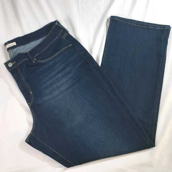 Signature by Levi Strauss Denim - Levi Strauss Signature Jeans Women's Plus 20M W35 L32 MidRise Bootcut Dark Wash